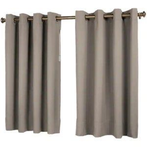 Ricardo Trading Grey Grommet Blackout Curtain Panel - 56 in. W x 45 in. L